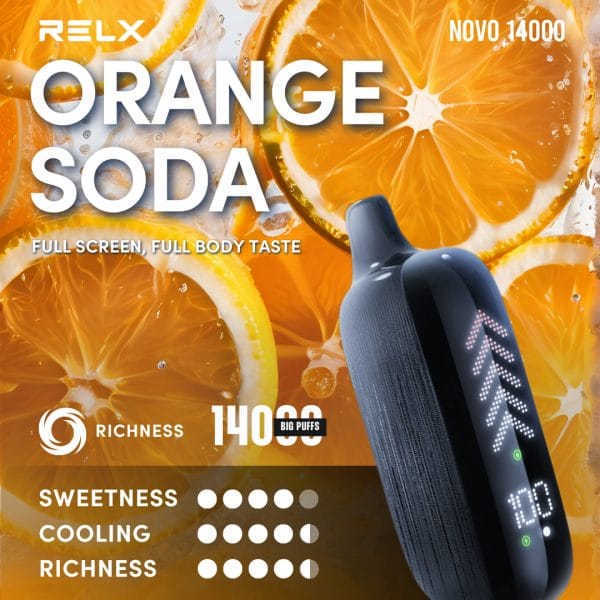 Home 69 Relx novo orange soda