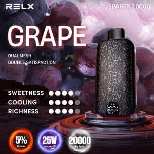 RELX Sparta 20000 Grape 5% 2 Relx Sparta 20000 grape