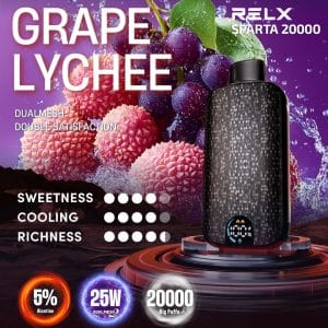 Relx Sparta 20000 grape lychee