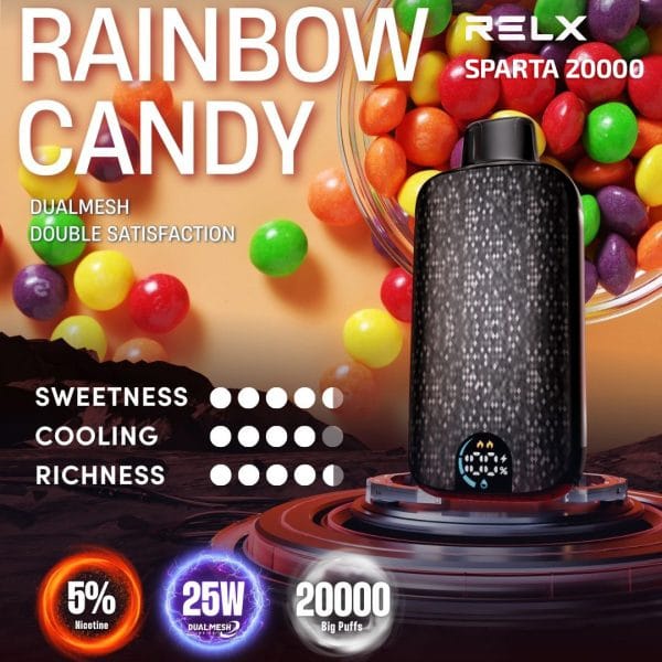 Relx Sparta 20000 rainbow candy