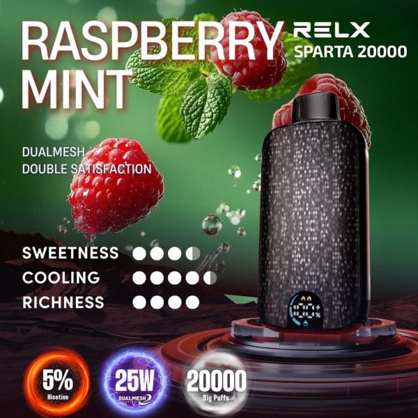 Relx Sparta 20000 raspberry mint