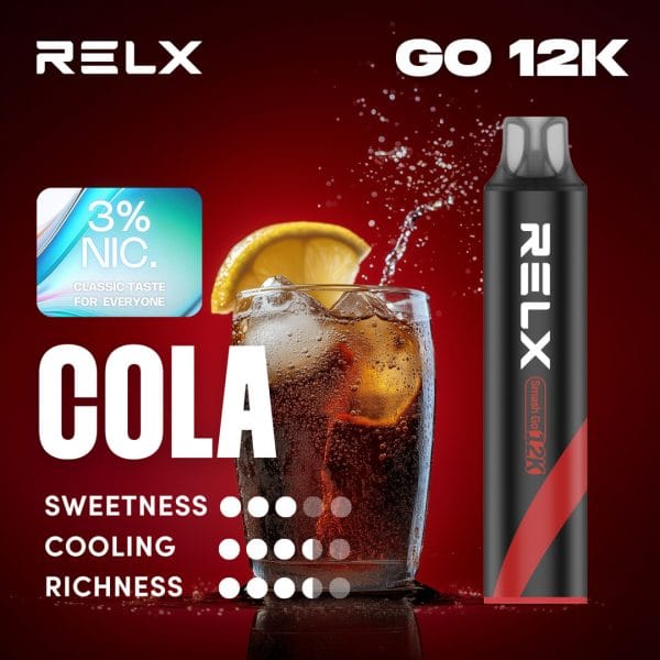 Relx Smash Go 12k 12000 Puffs Cola 3%