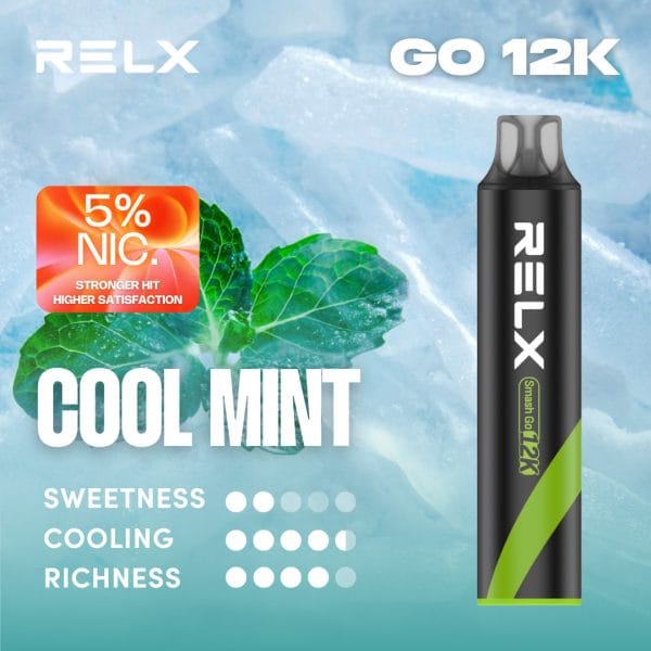Relx Smash Go 12k 12000 Puffs Cool Mint 5%