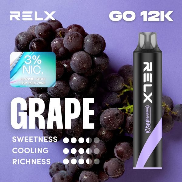 Relx Smash Go 12k 12000 Puffs Grape 5%