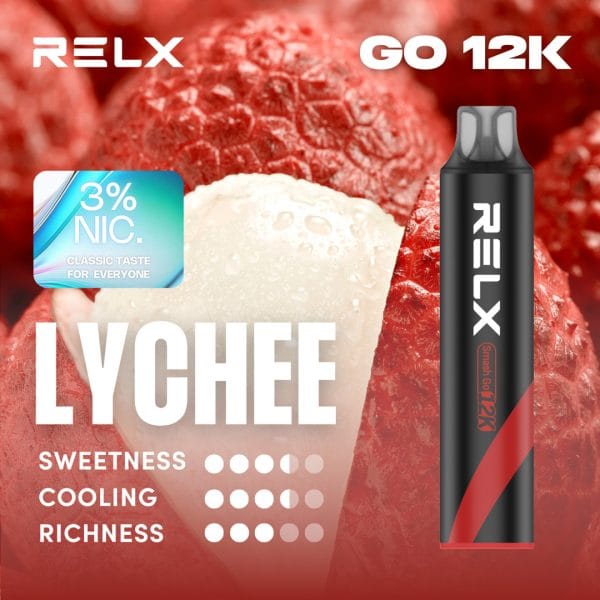 Relx Smash Go 12k 12000 Puffs Lychee 3%