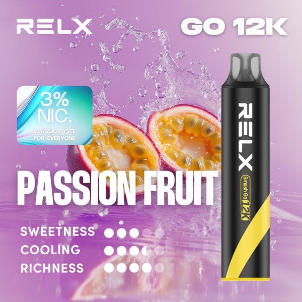 Relx Smash Go 12k 12000 Puffs Passion Fruit 3%