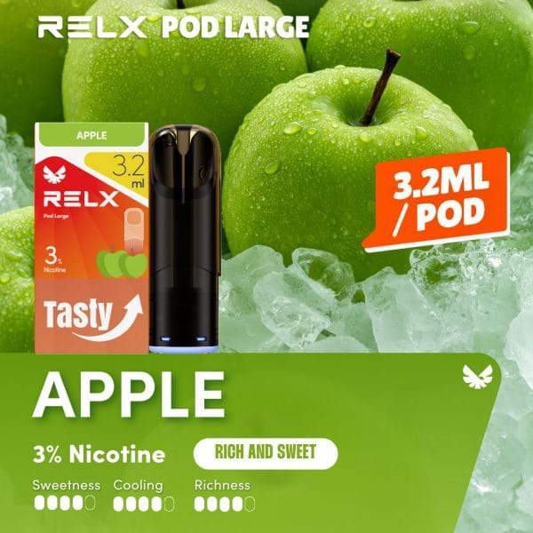 Relx Pod Large Apple 3%