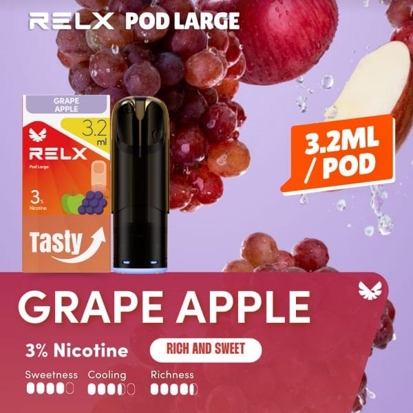 Relx Pod Large Grape Apple 3%