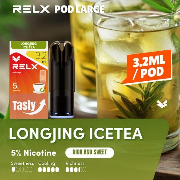 Home 36 Relx Pod Large Longjing Ice Tea 5%