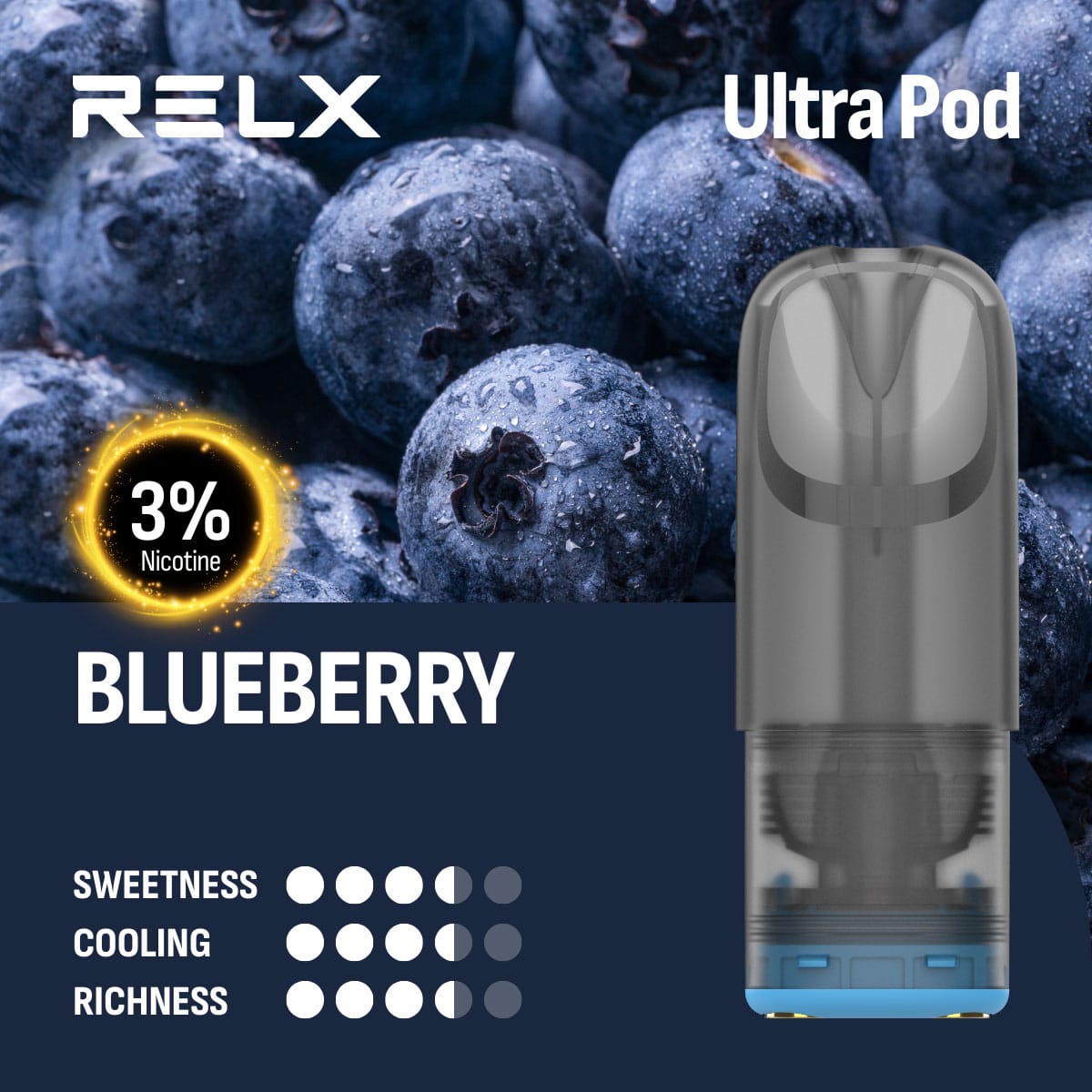 RELX Ultra Pod Blueberry 3% 1 RELX Ultra Pod Blueberry 3%