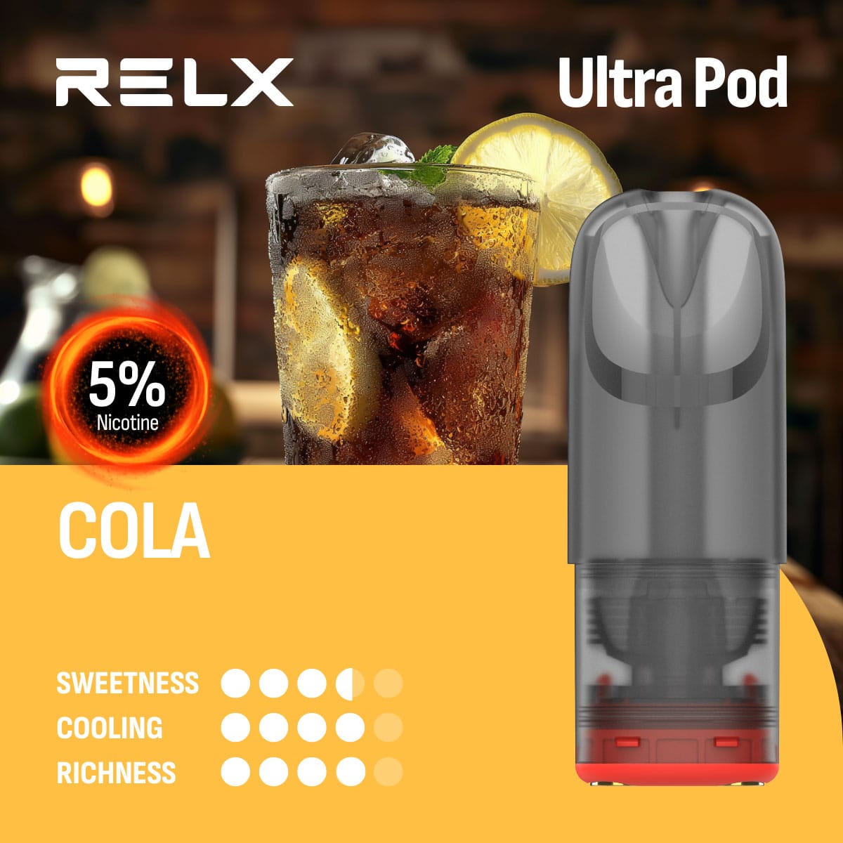 RELX Ultra Pod Cola 5% 1 RELX Ultra Pod Cola 5%